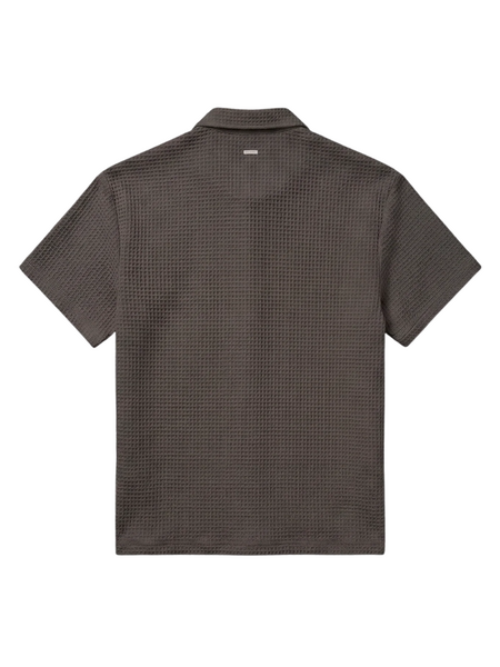 Croyez Initial Waffle Shirt - Washed Brown Croyez Croyez Initial Waffle Shirt - Washed Brown