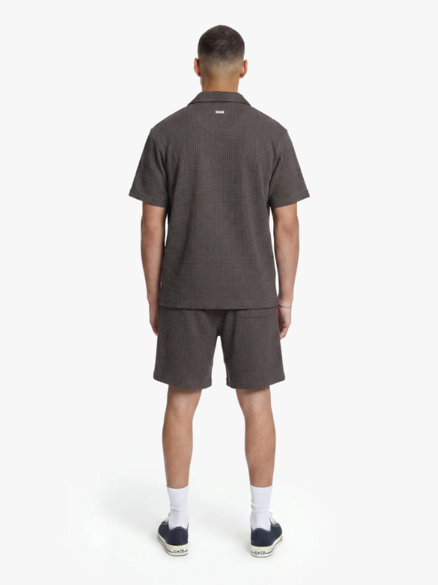 Croyez Croyez Initial Waffle Combi-Set - Washed Brown
