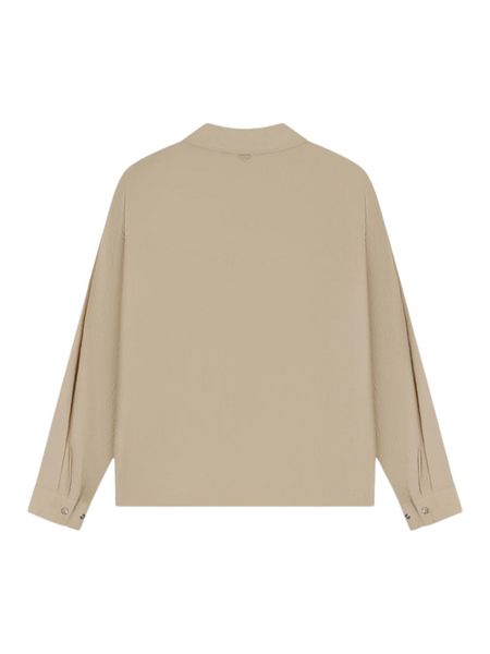The Couture Club Textured Long Sleeve Shirt - Stone The Couture Club The Couture Club Textured Long Sleeve Shirt - Stone