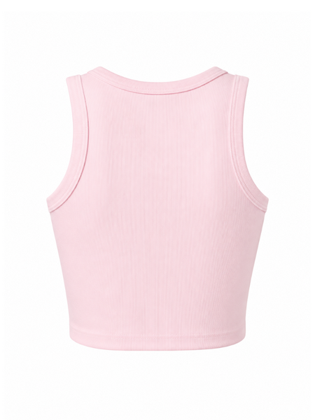 Guess Silvy Rib Tank Top - Dream Pink Guess Guess Silvy Rib Tank Top - Dream Pink