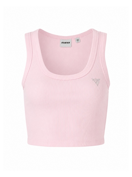 Guess Silvy Rib Tank Top - Dream Pink