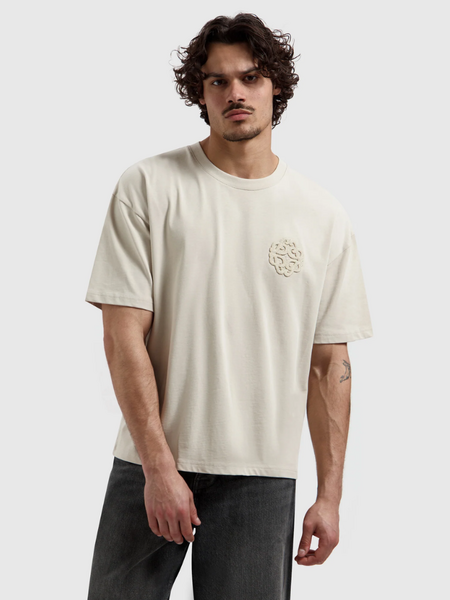 Pure Path Emblem Badge T-shirt - Sand Pure Path Pure Path Emblem Badge T-shirt - Sand