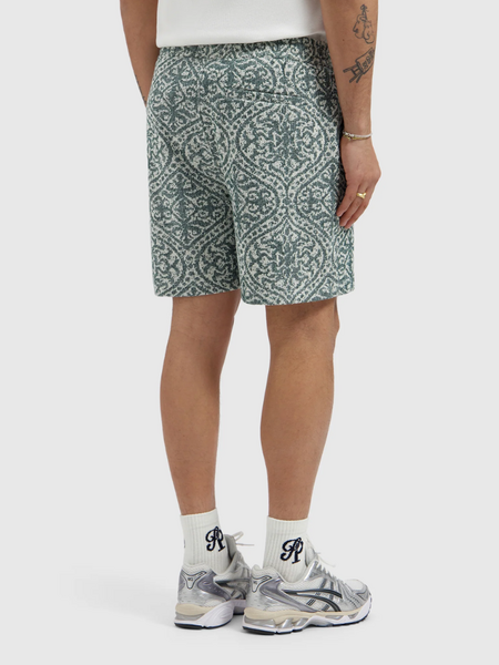Pure Path Pure Path Jacquard Pattern Shorts - Emerald
