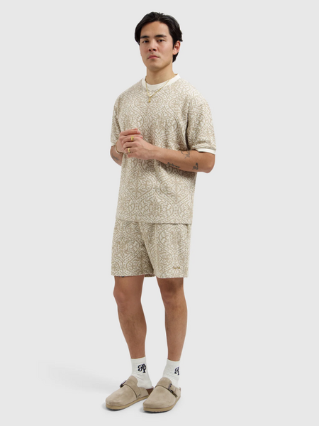 Pure Path Jacquard Pattern Shorts - Sand Pure Path Pure Path Jacquard Pattern Shorts - Sand