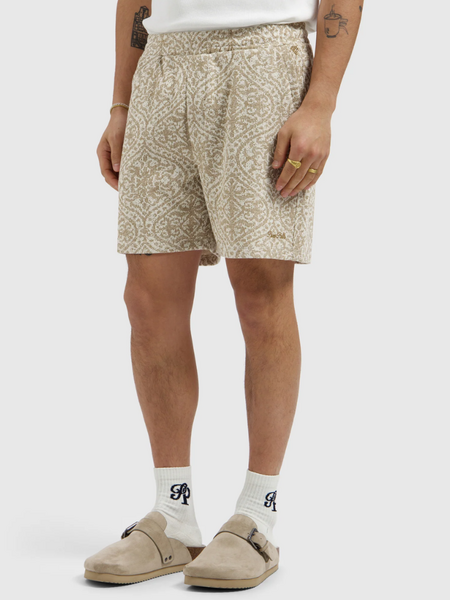 Pure Path Pure Path Jacquard Pattern Shorts - Sand Pure Path Jacquard Pattern Shorts - Sand