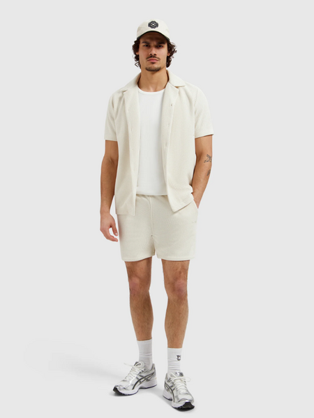 Pure Path Honeycomb Shorts - Ecru Pure Path Pure Path Honeycomb Shorts - Ecru