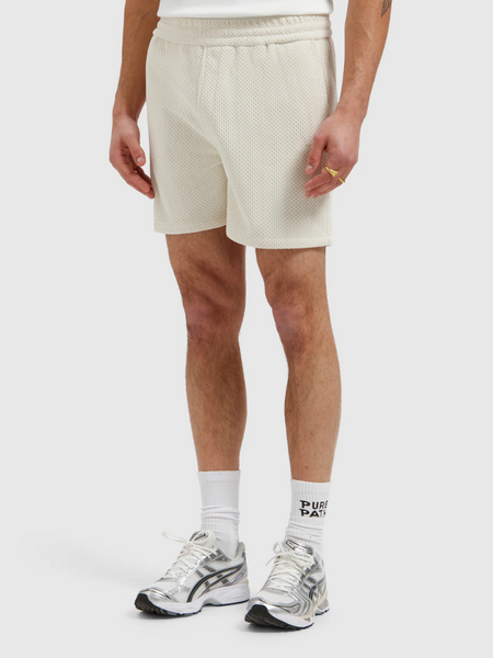 Pure Path Honeycomb Shorts - Ecru Pure Path Pure Path Honeycomb Shorts - Ecru