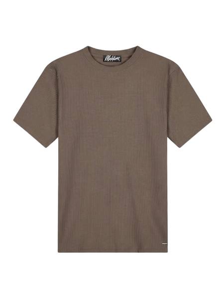 Malelions Ribbed T-Shirt - Brown Malelions Malelions Ribbed T-Shirt - Brown