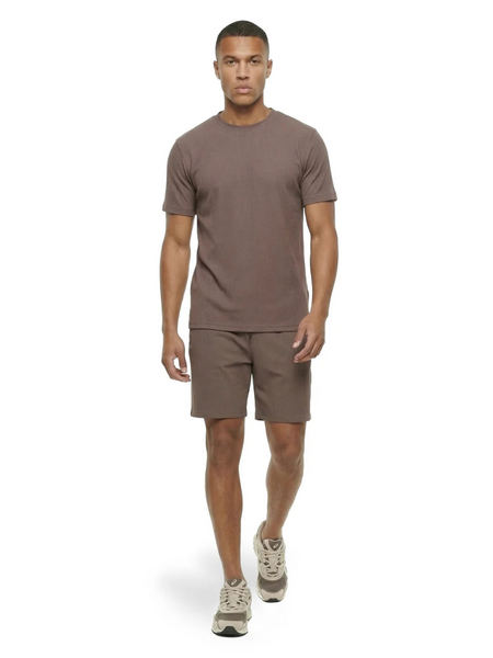 Malelions Malelions Ribbed T-Shirt - Brown Malelions Ribbed T-Shirt - Brown