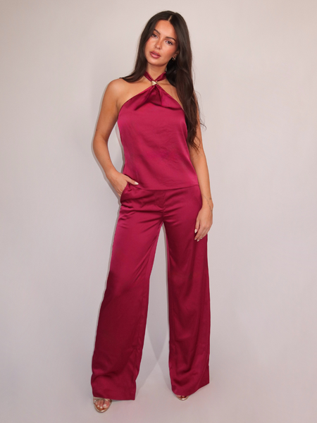 Nikkie Ribe Pants - Grape Nikkie Nikkie Ribe Pants - Grape