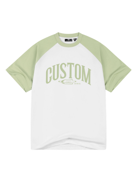 JorCustom JorCustom Raglan T-Shirt - White SageGreen