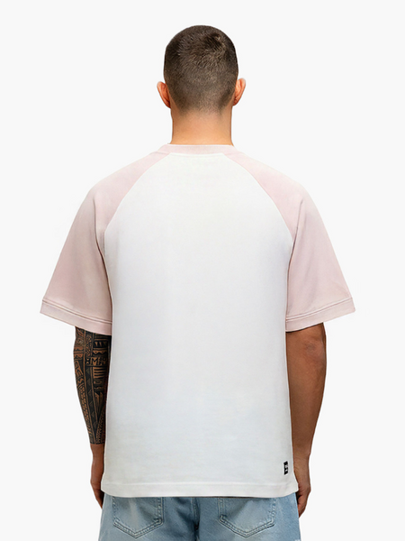 JorCustom JorCustom Raglan T-Shirt - White-AshPink