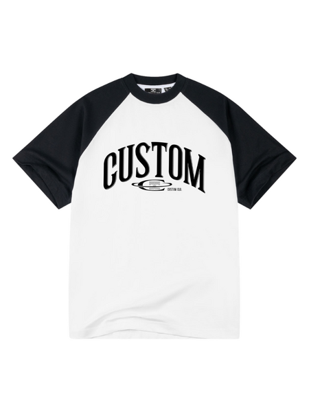 JorCustom Raglan T-Shirt - White/Black JorCustom JorCustom Raglan T-Shirt - White/Black