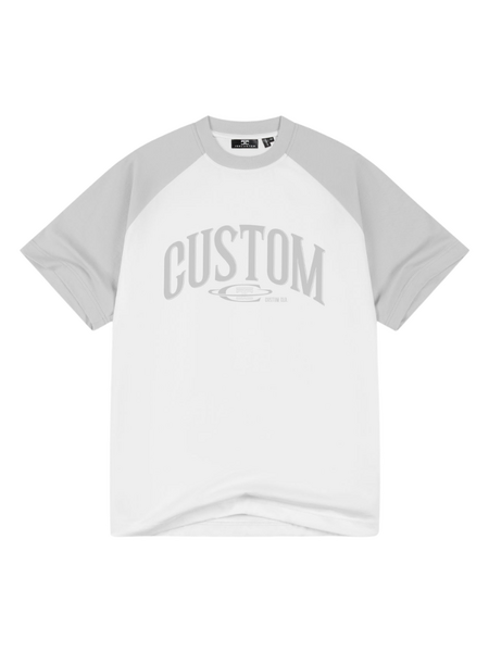 JorCustom JorCustom Raglan T-Shirt - White Grey
