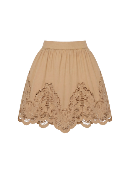 Nikkie Rabano Skirt - Tanin Nikkie Nikkie Rabano Skirt - Tanin