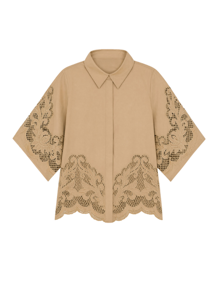 Nikkie Nikkie Rabano Blouse - Tanin
