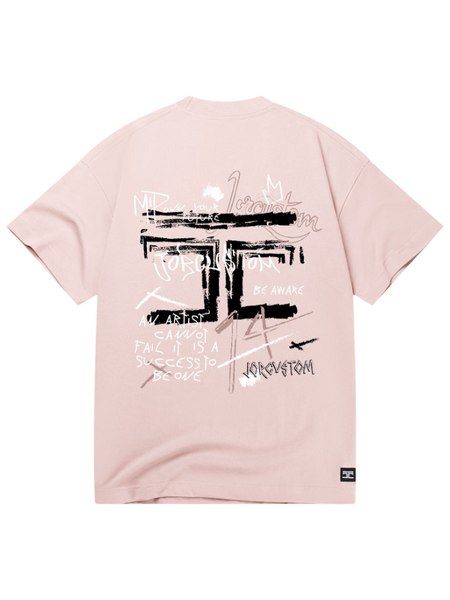 JorCustom Women Artist Summer Set Loose Fit T-Shirt - AshPink