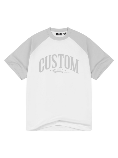 JorCustom Women Raglan T-Shirt - White/Grey