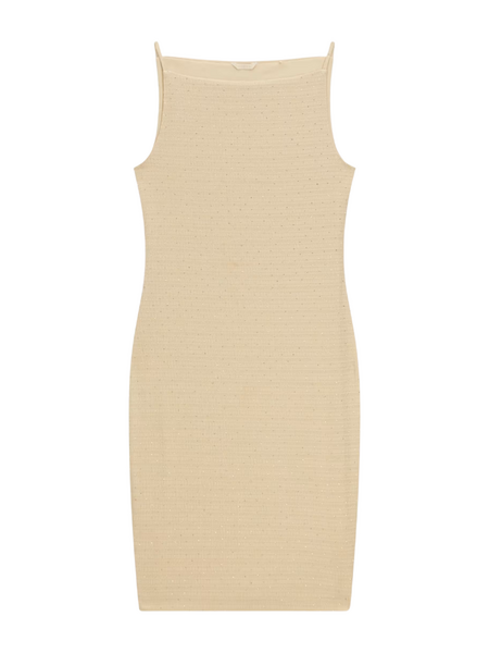 Guess Guess SL Francine Smock Hotfix Dress - Pearl Oyster  Multi