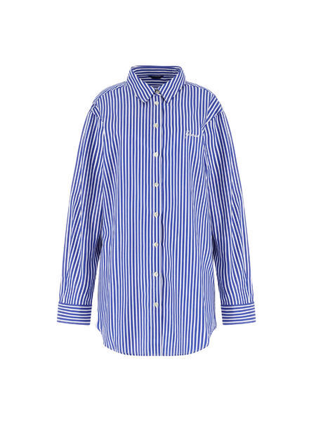 Guess Guess LS Tecla Oversize Oversized  - Vertical Blue And White