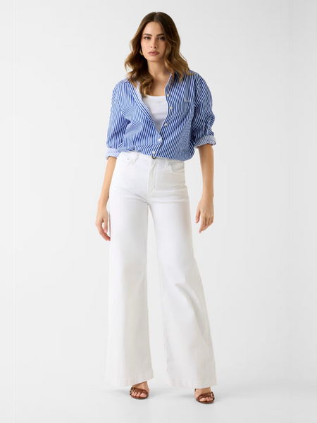 Guess Guess LS Tecla Oversize Oversized  - Vertical Blue And White