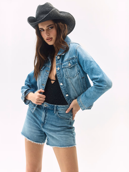 Guess Relaxed Midi Short - Denim