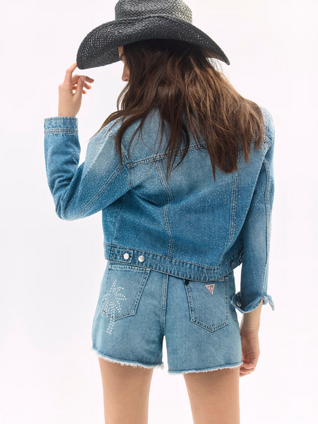 Guess Guess Relaxed Midi Short - Denim