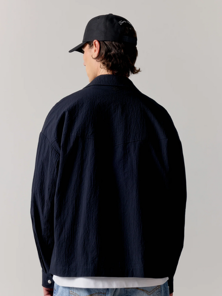 The Couture Club Textured Long Sleeve Shirt - Black The Couture Club The Couture Club Textured Long Sleeve Shirt - Black