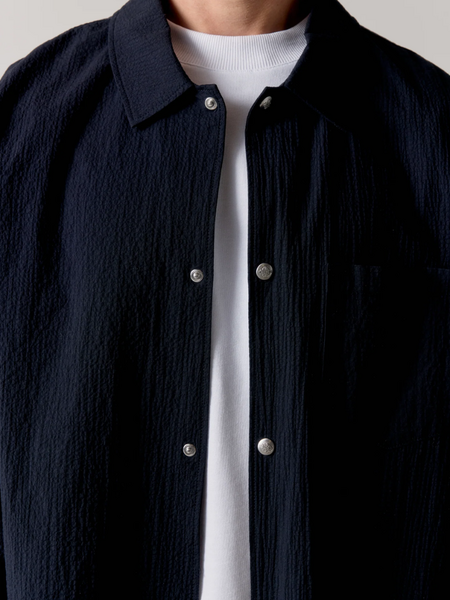 The Couture Club Textured Long Sleeve Shirt - Black The Couture Club The Couture Club Textured Long Sleeve Shirt - Black