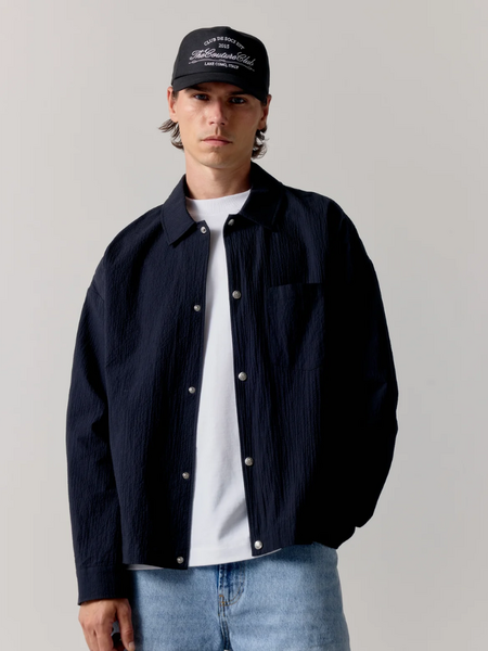 The Couture Club Textured Long Sleeve Shirt - Black