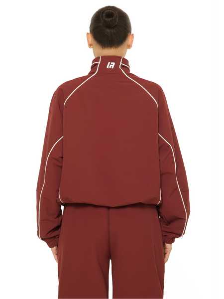 La Sisters LA Official Zip Up Jacket - Burgundy La Sisters La Sisters LA Official Zip Up Jacket - Burgundy
