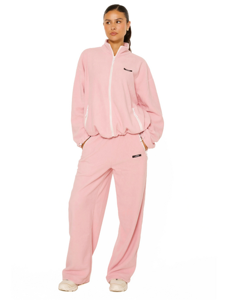 La Sisters Fleece Straight leg Sweatpants - Pink La Sisters La Sisters Fleece Straight leg Sweatpants - Pink