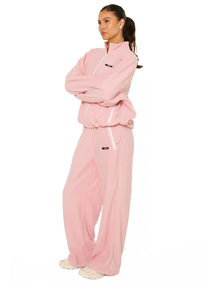 La Sisters Fleece Straight leg Sweatpants - Pink La Sisters La Sisters Fleece Straight leg Sweatpants - Pink