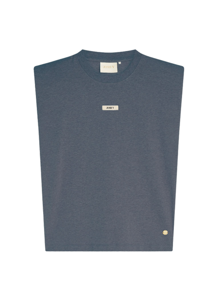 Josh V Sue T-Shirt - Dark Blue Melange Josh V Josh V Sue T-Shirt - Dark Blue Melange