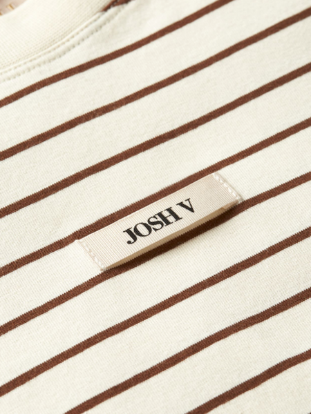 Josh V Sue T-Shirt - Creme White Dark Brown Josh V Josh V Sue T-Shirt - Creme White Dark Brown