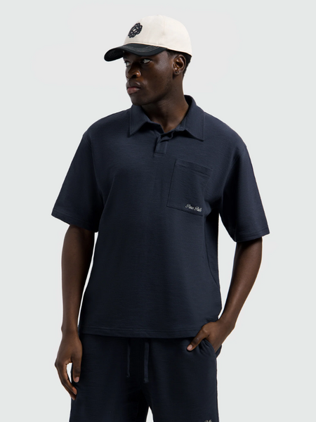 Pure Path Structured Polo - Dark Navy