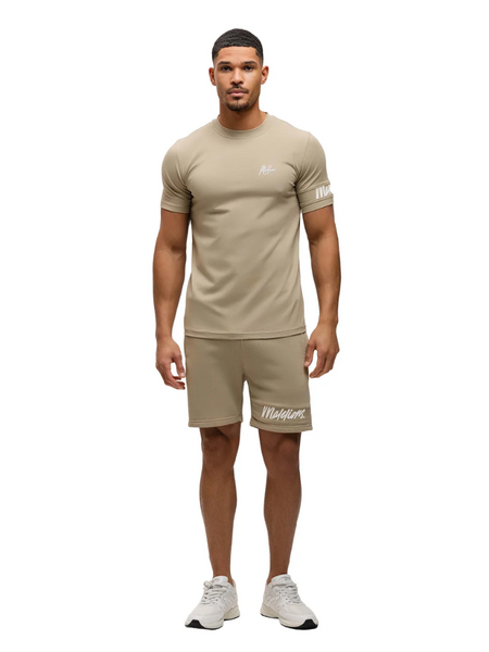 Malelions Malelions Captain T-Shirt - Taupe Malelions Captain T-Shirt - Taupe