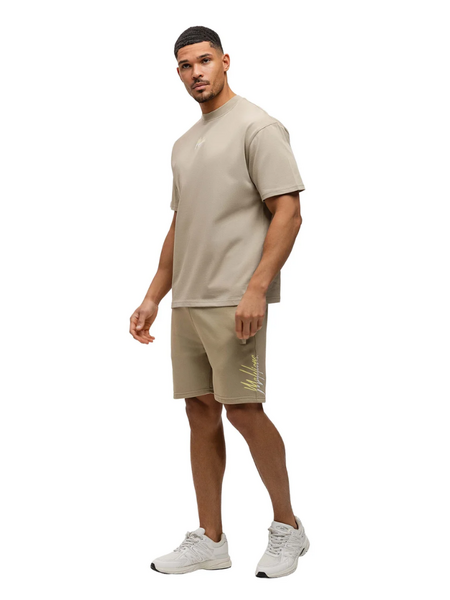 Malelions Malelions Split Shorts - Taupe Malelions Split Shorts - Taupe