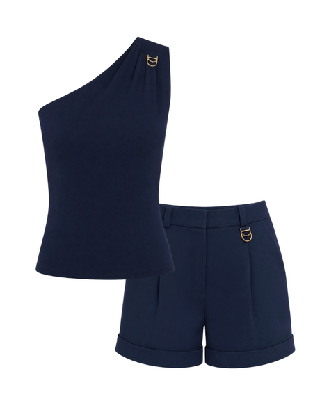Fifth House Fifth House Ozias Short Combi-Set - Evening Blue Fifth House Ozias Short Combi-Set - Evening Blue
