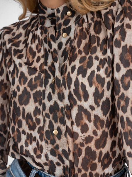 Nikkie Retiro Blouse - Cacao Nikkie Nikkie Retiro Blouse - Cacao