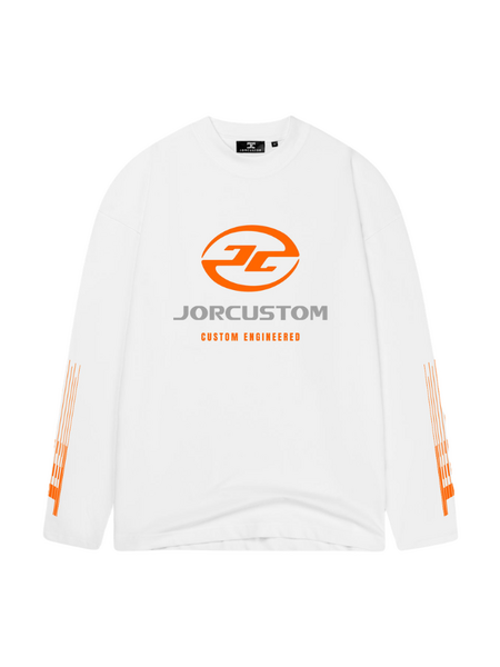 JorCustom JorCustom Engineered Longsleeve T-Shirt - White
