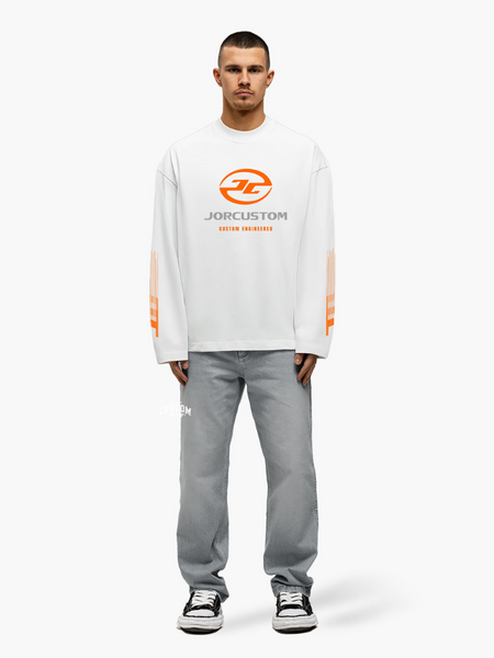 JorCustom JorCustom Engineered Longsleeve T-Shirt - White