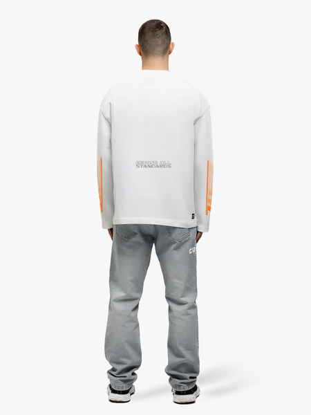 JorCustom JorCustom Engineered Longsleeve T-Shirt - White