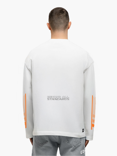 JorCustom JorCustom Engineered Longsleeve T-Shirt - White