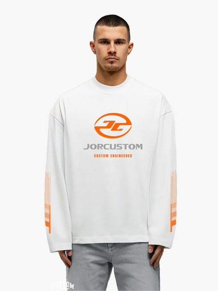 JorCustom JorCustom Engineered Longsleeve T-Shirt - White
