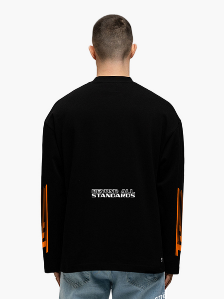 JorCustom JorCustom Engineered Longsleeve T-Shirt - Black