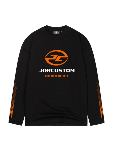 JorCustom JorCustom Engineered Longsleeve T-Shirt - Black