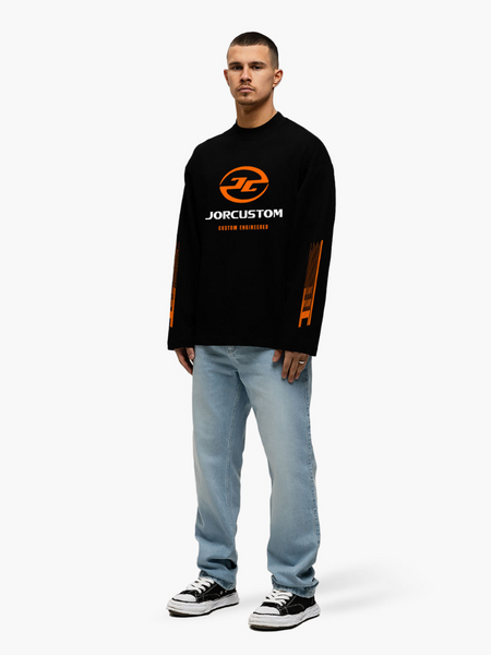 JorCustom JorCustom Engineered Longsleeve T-Shirt - Black