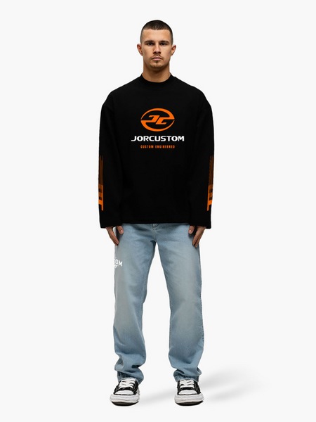 JorCustom JorCustom Engineered Longsleeve T-Shirt - Black