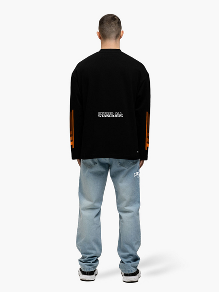 JorCustom JorCustom Engineered Longsleeve T-Shirt - Black